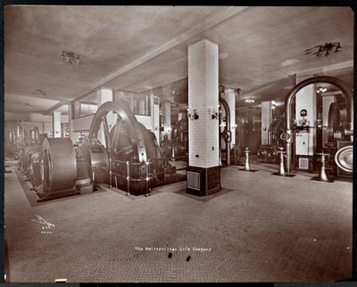 A Mechanical Equipment Room at the Metropolitan Life Insurance Co. at 23rd Street and Madison Avenue, New York by Byron Company